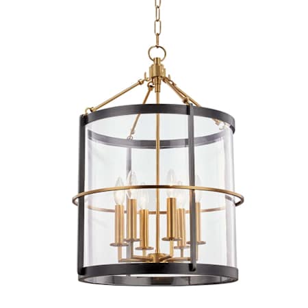 Hudson Valley Lighting Ren 6 Light 18" Wide Taper Candle Pendant Aged Brass / Old Bronze