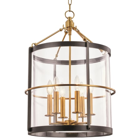 Hudson Valley Lighting Ren 6 Light 18" Wide Taper Candle Pendant Aged Brass / Old Bronze