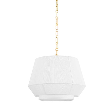 Hudson Valley Lighting Debi 18" Wide Pendant Aged Brass