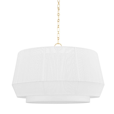 Hudson Valley Lighting Debi 4 Light 31" Wide Pendant Aged Brass