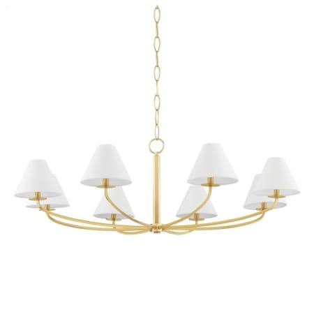 Hudson Valley Lighting Stacey 8 Light 52" Wide Chandelier Aged Brass