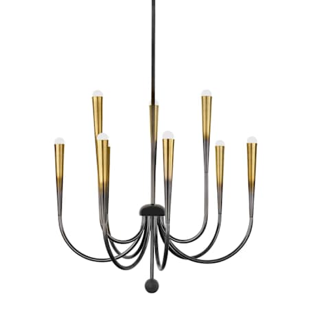 Hudson Valley Lighting Adley 9 Light 40" Wide Chandelier Gradient Brass