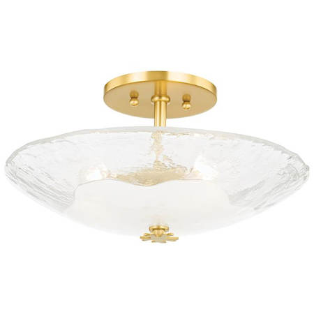 Hudson Valley Lighting Brim 36" Wide LED Suspension Pendant Soft White / Gold Leaf