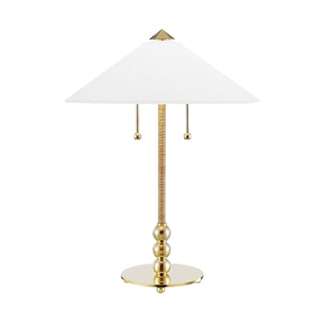 Hudson Valley Lighting Flare 2 Light 24" Tall Buffet Table Lamp Aged Brass
