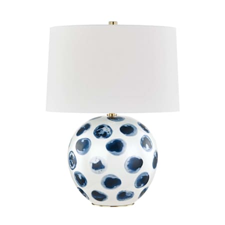Hudson Valley Lighting Blue Point 22" Tall Buffet Table Lamp White / Blue Dots