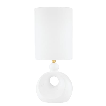 Hudson Valley Lighting Penonic 29" Tall Accent Table Lamp Aged Brass / White Ceramic