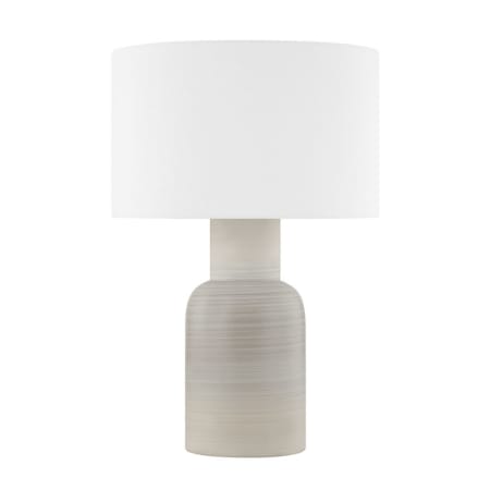 Hudson Valley Lighting Breezy Point 25" Tall Accent Table Lamp Aged Brass / Matte Dune Ceramic
