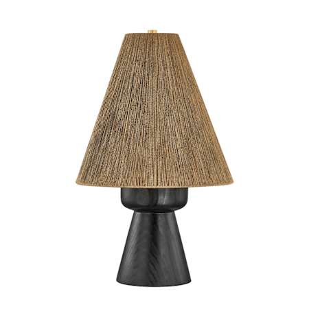 Hudson Valley Lighting Mannsville 27" Tall Vase Table Lamp with Jute String Shade Aged Brass
