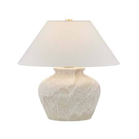 Hudson Valley Lighting Allards 24" Tall Vase Table Lamp Aged Brass / Ceramic Watercolor Sand