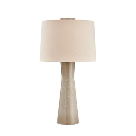Hudson Valley Lighting Havelock 33" Tall Buffet Table Lamp with Linen Shade Aged Brass / Ceramic Roan Grey