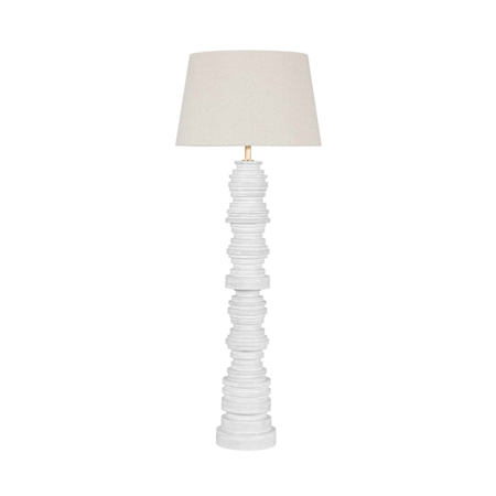 Hudson Valley Lighting Wayzata 65" Tall Accent Floor Lamp Aged Brass / Ceramic Gloss Ivory