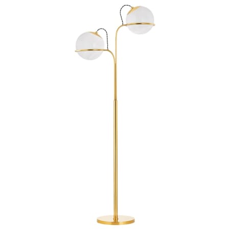 Hudson Valley Lighting Hingham 2 Light 68" Tall Floor Lamp Aged Brass