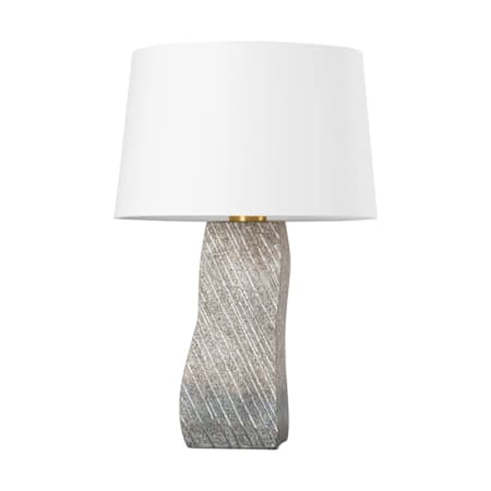 Hudson Valley Lighting Raiden 29" Tall Table Lamp Aged Brass / Ceramic Windswept White