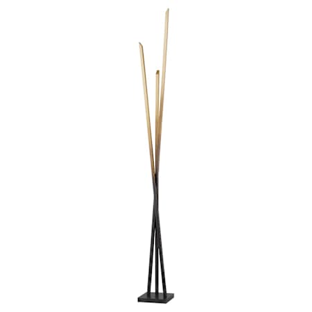 Hudson Valley Lighting Gansevoort 78" Tall LED Tree Floor Lamp Gradient Brass