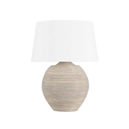 Hudson Valley Lighting Kitchawan 31" Tall Accent Table Lamp Aged Brass / Ceramic Artisan Cream