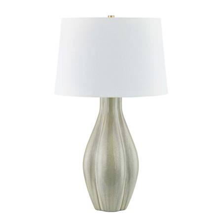 Hudson Valley Lighting Galloway 31" Tall Accent Table Lamp Aged Brass / Ceramic Coastal Green