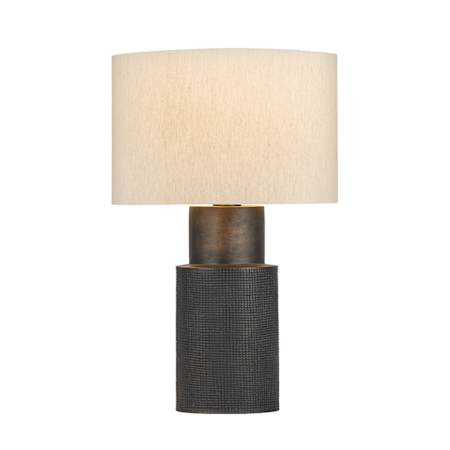 Hudson Valley Lighting Farmingdale 29" Tall Buffet Table Lamp with Linen Shade Bronze