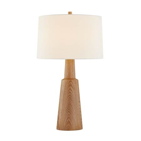 Hudson Valley Lighting Dennis 31" Tall Buffet Table Lamp with Linen Shade Aged Brass