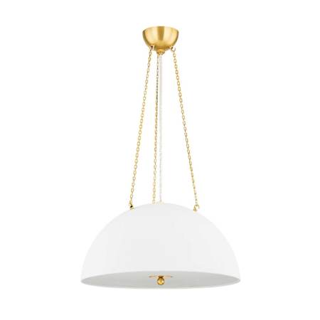Hudson Valley Lighting Chiswick 20" Wide Pendant Aged Brass / White Plaster