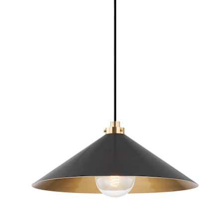 Hudson Valley Lighting Clivedon 20" Wide Pendant Aged Brass / Distressed Bronze