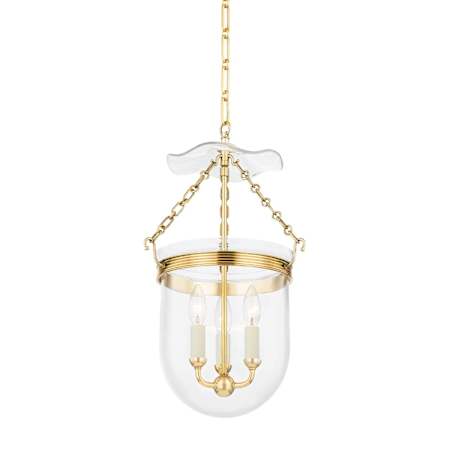 Hudson Valley Lighting Rousham 3 Light 13" Wide Pendant Aged Brass