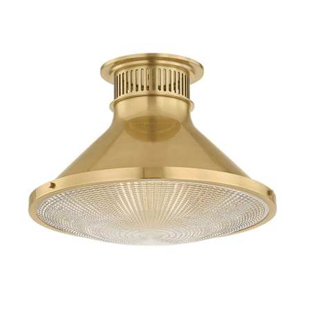 Hudson Valley Lighting Highclere 18" Wide Semi-Flush Ceiling Fixture Aged Brass