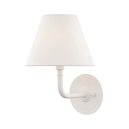 Hudson Valley Lighting Signature No.1 12" Tall Single Light Wall Sconce Glossy White