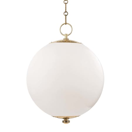 Hudson Valley Lighting Sphere No.1 Single Light 16" Wide Pendant Aged Brass
