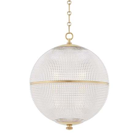 Hudson Valley Lighting Sphere No. 3 18" Wide Pendant Aged Brass