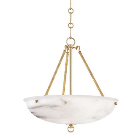 Hudson Valley Lighting Somerset 6" Wide Mini Pendant Aged Brass