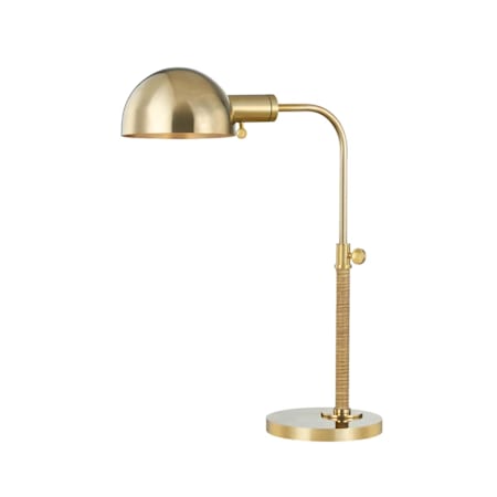 Hudson Valley Lighting Devon 24" Tall Arc Table Lamp Aged Brass