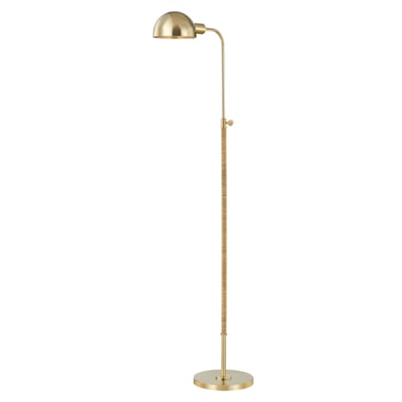 Hudson Valley Lighting Devon 51" Tall Arc Floor Lamp Aged Brass