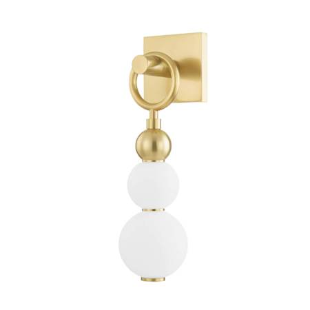 Hudson Valley Lighting Perrin 21" Tall LED Wall Sconce Aged Brass