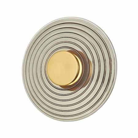 Hudson Valley Lighting Griston 3" Tall LED Wall Sconce Aged Brass