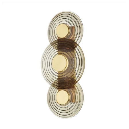 Hudson Valley Lighting Griston 3 Light 26" Tall LED Wall Sconce Aged Brass