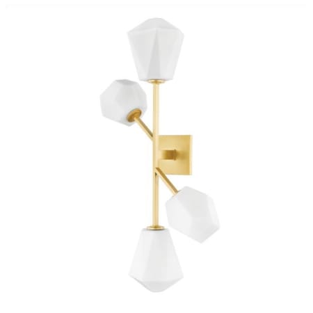 Hudson Valley Lighting Tring 4 Light 32" Tall LED Wall Sconce Aged Brass