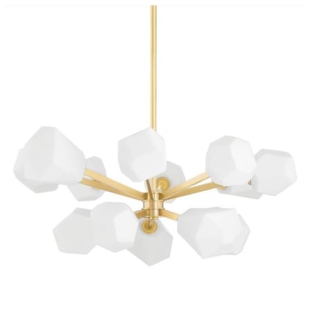 Hudson Valley Lighting Tring 13 Light 35" Wide LED Chandelier Aged Brass