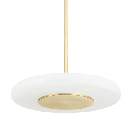Hudson Valley Lighting Blyford 21" Wide LED Pendant Aged Brass