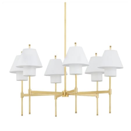 Hudson Valley Lighting Glenmoore 6 Light 35" Wide Chandelier Aged Brass