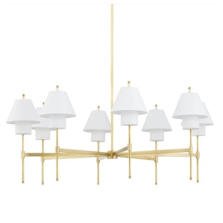 Hudson Valley Lighting Glenmoore 8 Light 49" Wide Chandelier Aged Brass