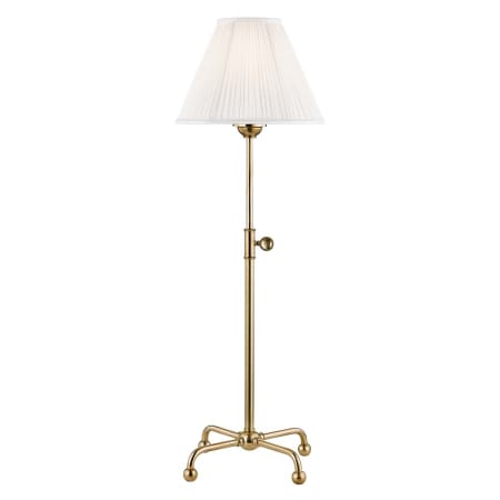 Hudson Valley Lighting Classic No.1 Single Light 24" Tall Buffet Table Lamp Aged Brass