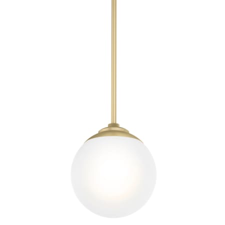 Hunter Hepburn 8" Wide Mini Pendant Painted Modern Brass