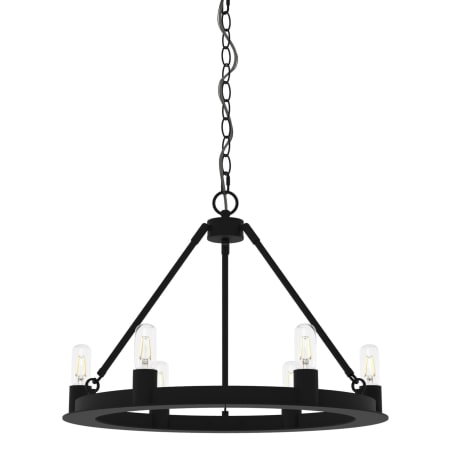 Hunter Saddlewood 6 Light 24" Wide Ring Chandelier Natural Iron