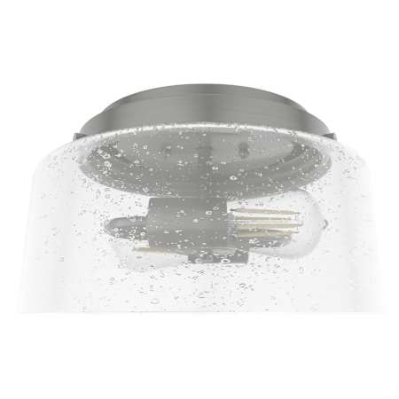 Hunter Hartland 2 Light 12" Wide Flush Mount Drum Ceiling Fixture Brushed Nickel