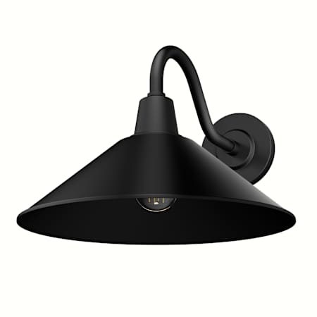 Hunter Skyflow 14" Wide Outdoor Wall Sconce Matte Black