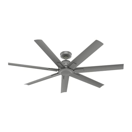 Hunter Downtown 60" 7 Blade Indoor / Outdoor Ceiling Fan with Wall Control Matte Silver