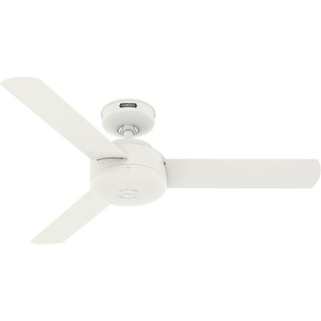 Hunter Presto 44" 3 Blade Hanging Indoor Ceiling Fan with Wall Control Matte White