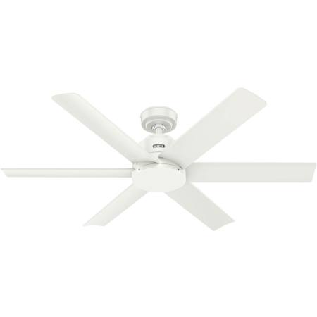 Hunter Kennicott 52" 6 Blade Indoor / Outdoor Ceiling Fan with Wall Control Fresh White