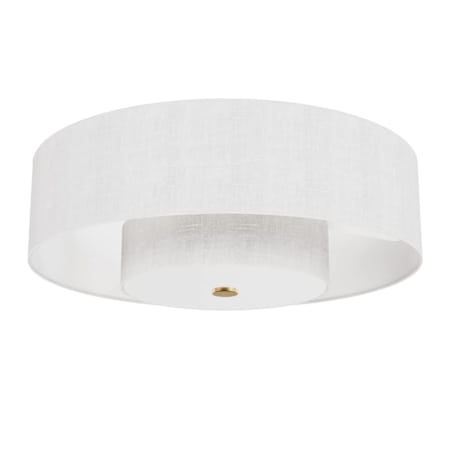Hunter Brookside 3 Light 30" Wide LED 3 Blade Fandelier Luxe Gold / Fresh White