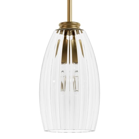 Hunter Rossmoor 6" Wide Mini Pendant Luxe Gold